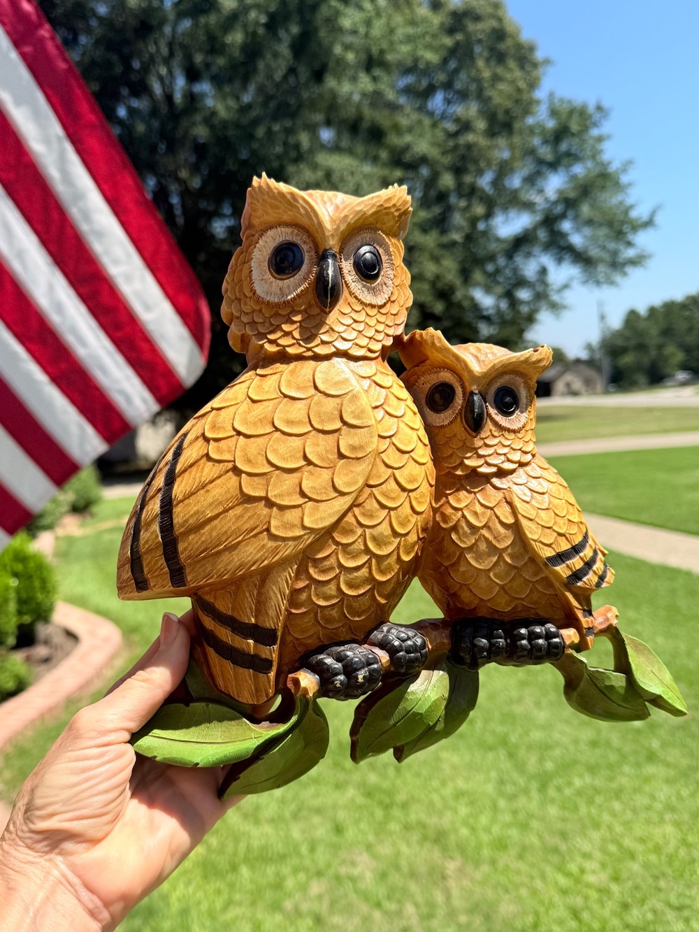 Vintage 1970s HOMCO Owl Wall Plaque • Mid‑Century Modern • Honey Brown